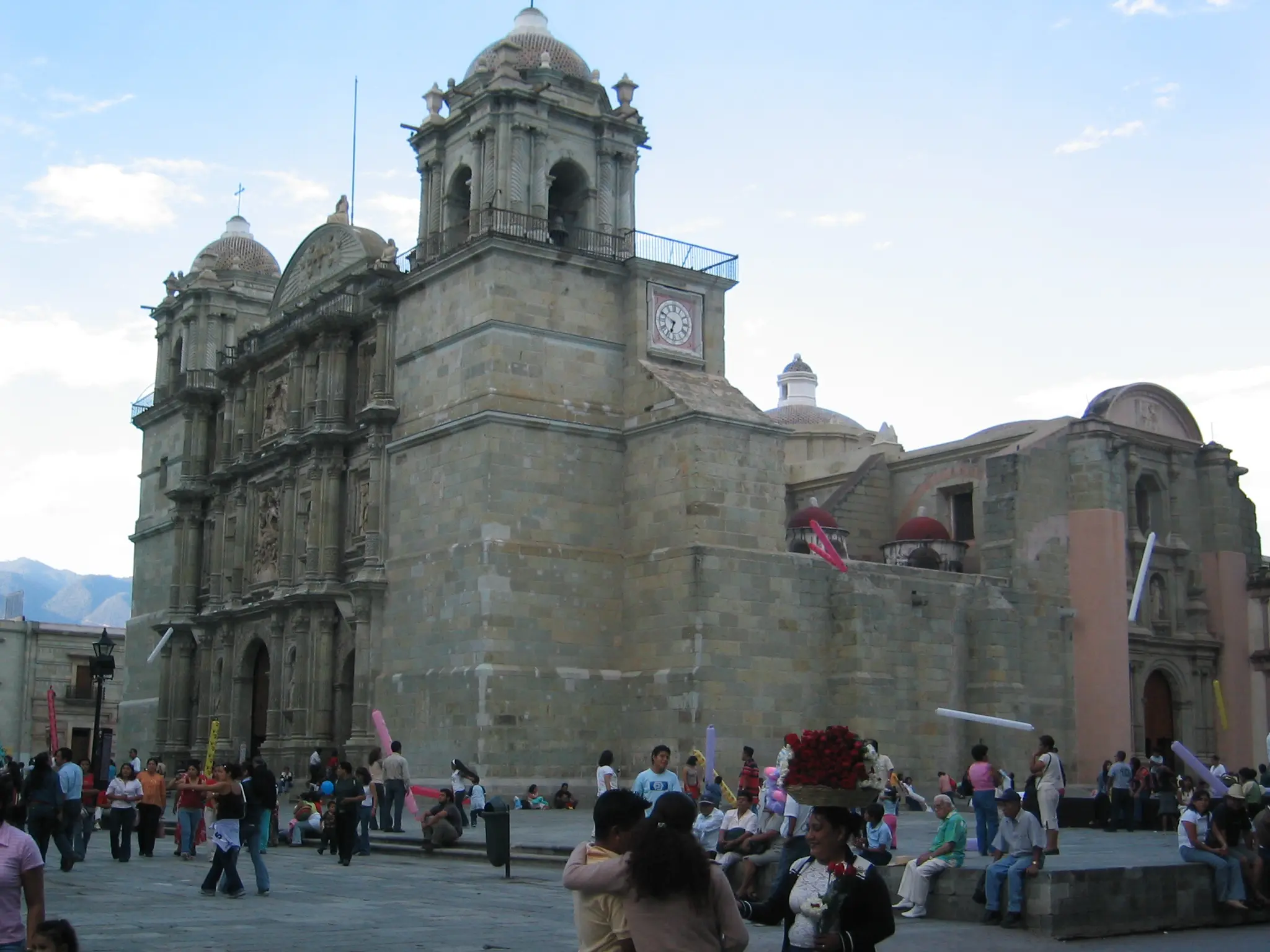 Zocalo and the Oaxaca Cathedral