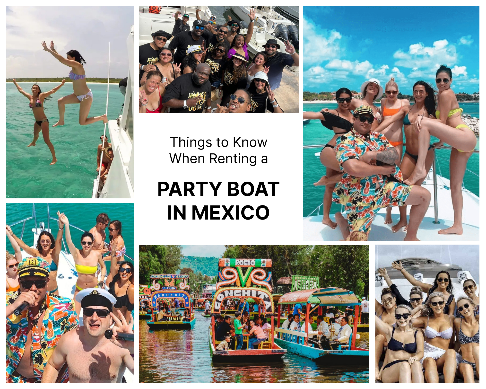 Things to Know When Renting a Party Boat in Mexico